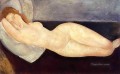 reclining nude with head resting on right arm 1919 Amedeo Modigliani